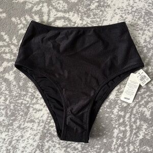 Aerie Black High-Waisted Bikini Bottom